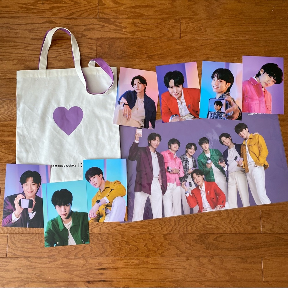 BTS - BTS x Samsung Poster, Photo cards, Tote Bag | Limited Edition